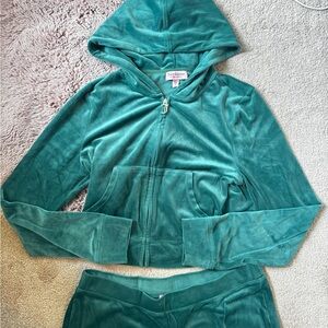 Juicy Couture Teal Velour Tracksuit